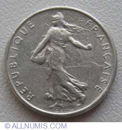 1/2 Franc 1965 - Litere mari pe revers
