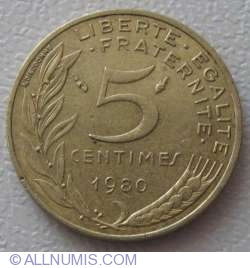 Image #1 of 5 Centimes 1980