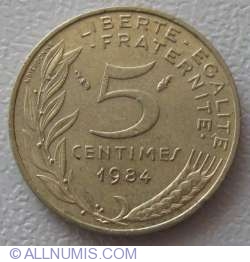 Image #1 of 5 Centimes 1984