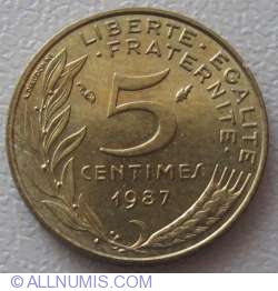 Image #1 of 5 Centimes 1987
