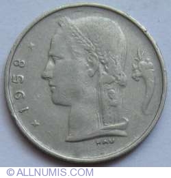 Image #2 of 1 Franc 1958 (Belgie)