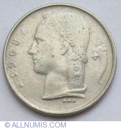 Image #2 of 1 Franc 1968 (Belgique)