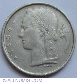 Image #2 of 1 Franc 1964 (Belgie)