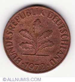 Image #2 of 2 Pfennig 1972 F