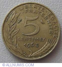 Image #1 of 5 Centimes 1968