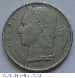Image #2 of 5 Francs 1949 (Belgie)