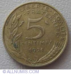 Image #1 of 5 Centimes 1971