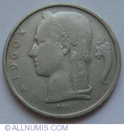 Image #2 of 5 Francs 1960 (Belgie)