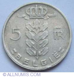 Image #1 of 5 Francs 1965 (Belgie)