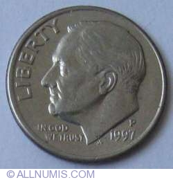 Image #2 of Dime 1997 P