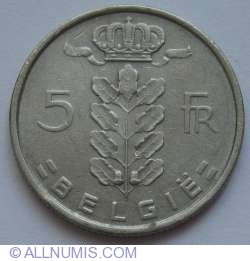 Image #1 of 5 Francs 1972 (Belgie)