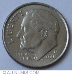 Image #2 of Dime 2001 D