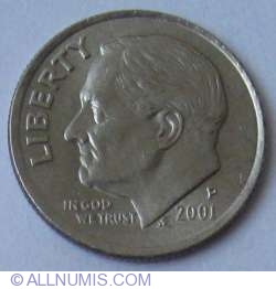 Image #2 of Dime 2001 P