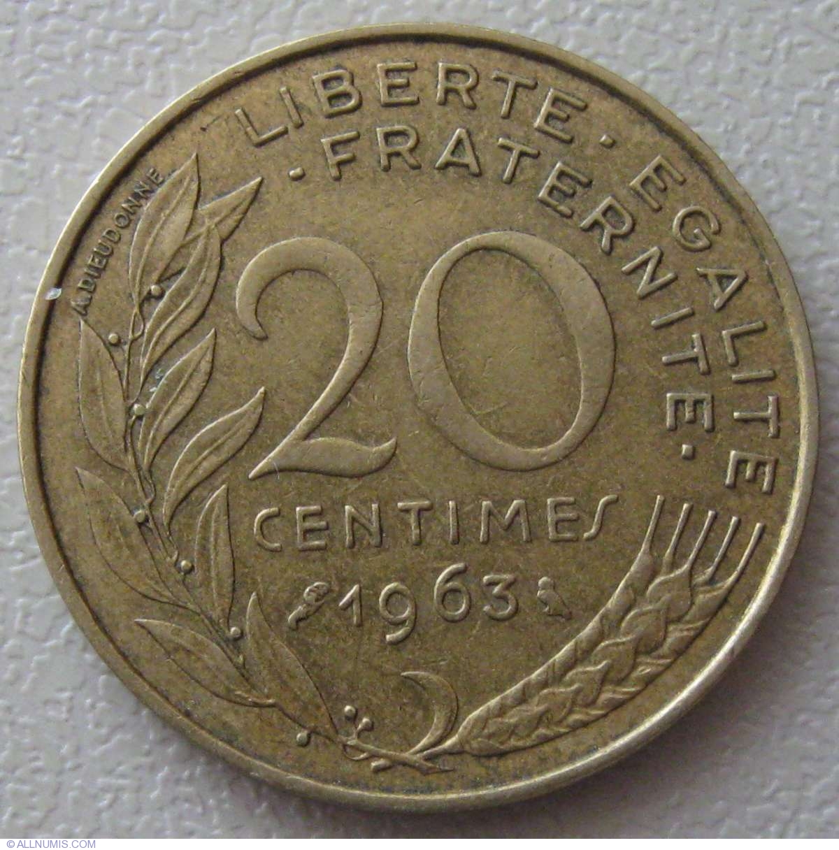 1963 10 centimes coin value