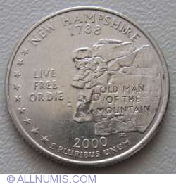 Image #1 of State Quarter 2000 D -  New Hampshire 