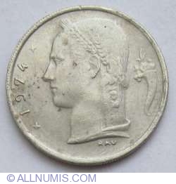 Image #2 of 1 Franc 1974 (Belgique)