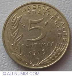 Image #1 of 5 Centimes 1976