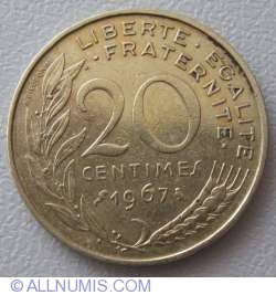 Image #1 of 20 Centimes 1967