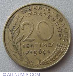 Image #1 of 20 Centimes 1969
