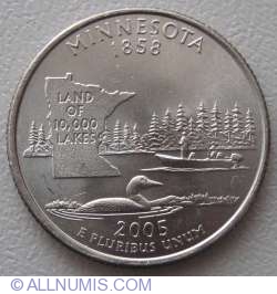 Image #1 of State Quarter 2005 P - Minnesota