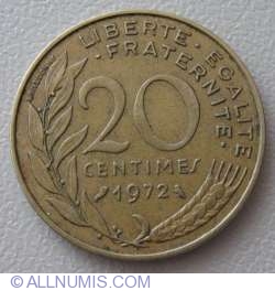 Image #1 of 20 Centimes 1972