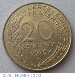 Image #1 of 20 Centimes 1976