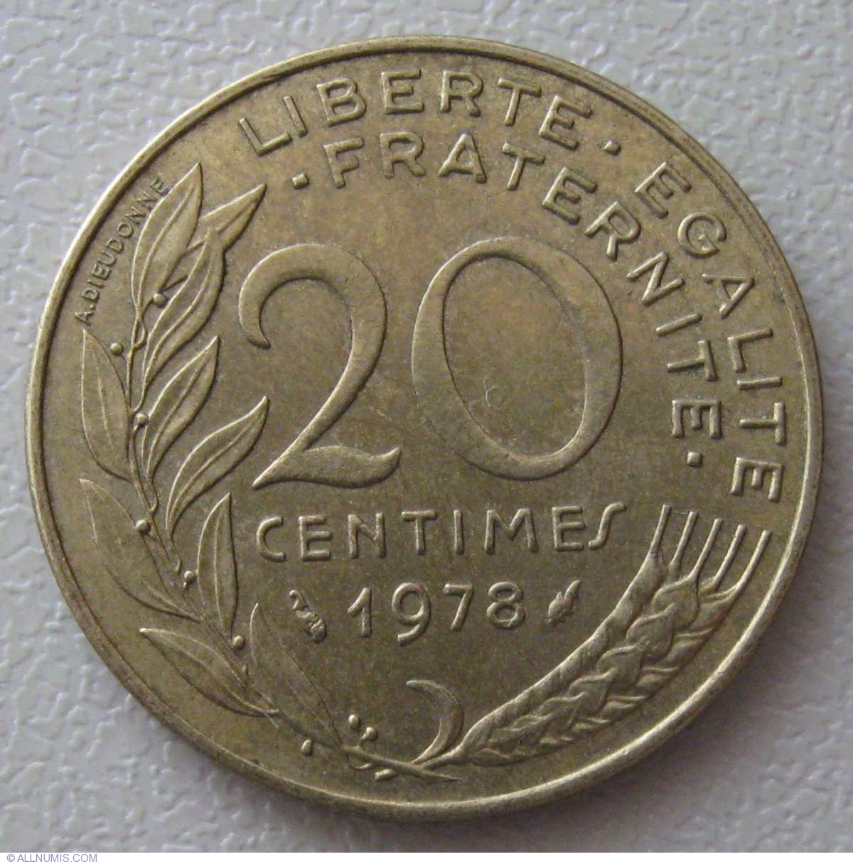 20 Centimes 1978, Fifth Republic (1971-1985) - France - Coin - 968