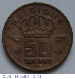 Image #1 of 50 Centimes 1959 (Belgique)