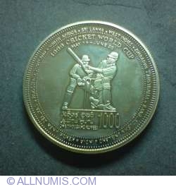 Image #1 of 1000 Rupii 1999 - Campionatul Mondial de Cricket 1996, Calcutta