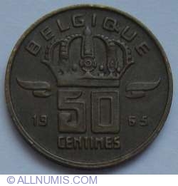 Image #1 of 50 Centimes 1965 (Belgique)