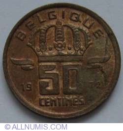 Image #1 of 50 Centimes 1972 (Belgique)