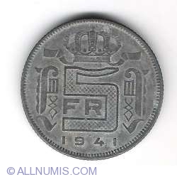 Image #1 of 5 Francs 1941 Dutch