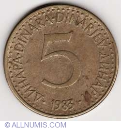 Image #1 of 5 Dinari 1983