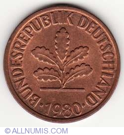 Image #2 of 2 Pfennig 1980 F