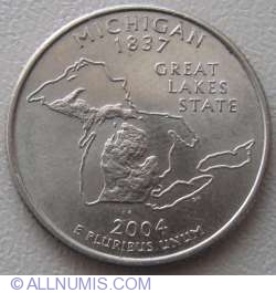 Image #1 of State Quarter 2004 P -  Michigan
