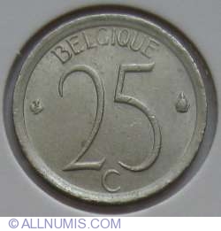 Image #1 of 25 Centimes 1966 (Belgique)