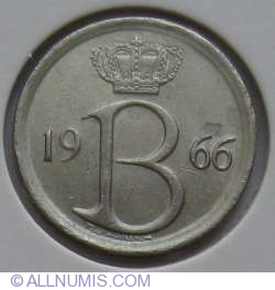 Image #2 of 25 Centimes 1966 (Belgique)