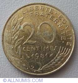 Image #1 of 20 Centimes 1981