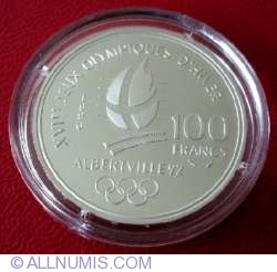 Image #1 of 100 Francs 1990 - Bobsleigh