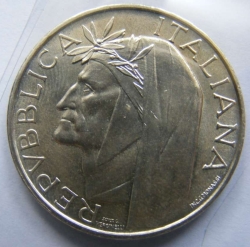 Image #2 of 500 Lire 1965 - 700 years since the birth of Dante Alighieri