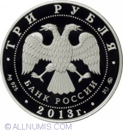 3 Roubles 2013 - 70 years since the defeat of Nazi troops at Stalingrad