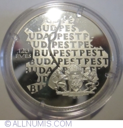 Image #2 of 750 Forint 1998 - 125th anniversary - Budapest