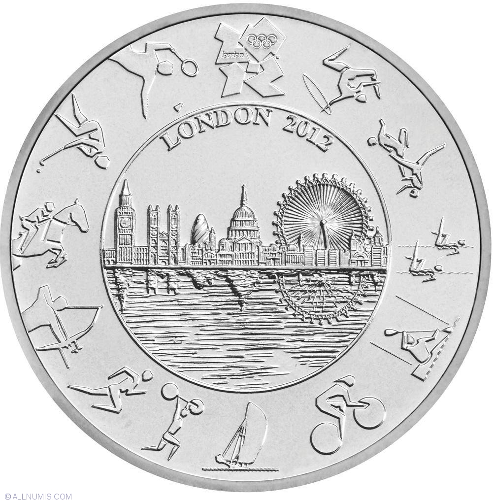 5 Pounds 2012 Official Olympic Coin Commemorative Olympic Games 