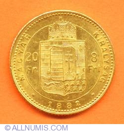 8 Forint (20 Francs) 1882