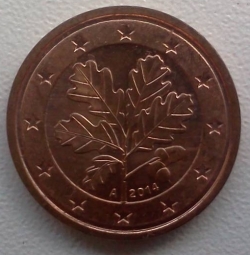 Image #2 of 2 Euro Cent 2014 A
