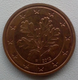 Image #2 of 5 Euro Cent 2013 F
