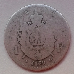 Image #1 of 1 Franc 1869 A