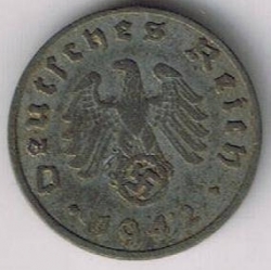 Image #2 of 1 Reichspfennig 1942 F