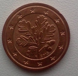 Image #2 of 2 Euro Cent 2013 F