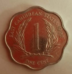 Image #1 of 1 Cent 1992